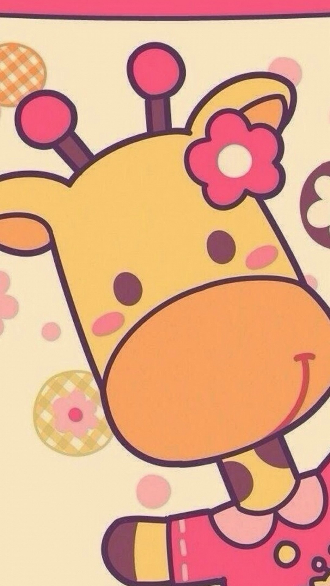 Cute Giraffe iPhone Wallpaper