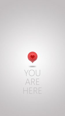 You are in my Heart Valentines day iPhone wallpaper