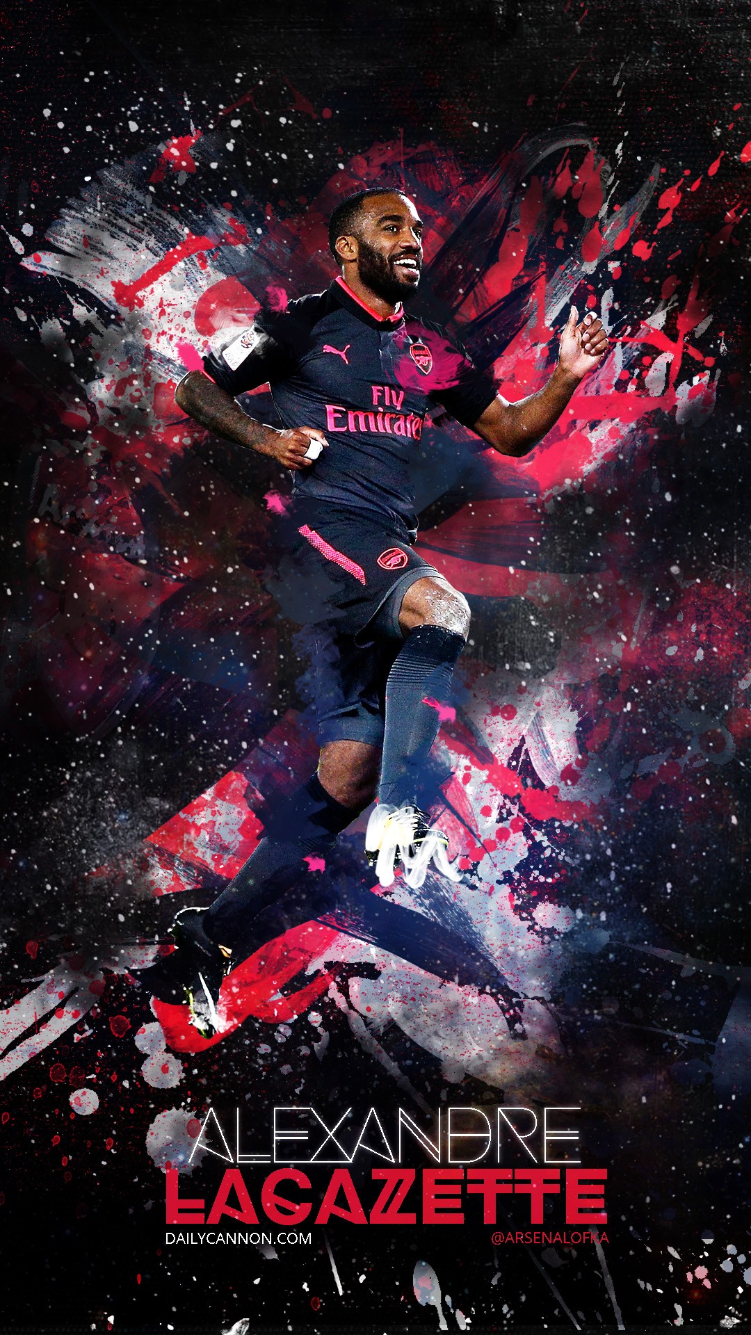 Alexandre Lacazette Arsenal iPhone Wallpaper | 2020 3D ...