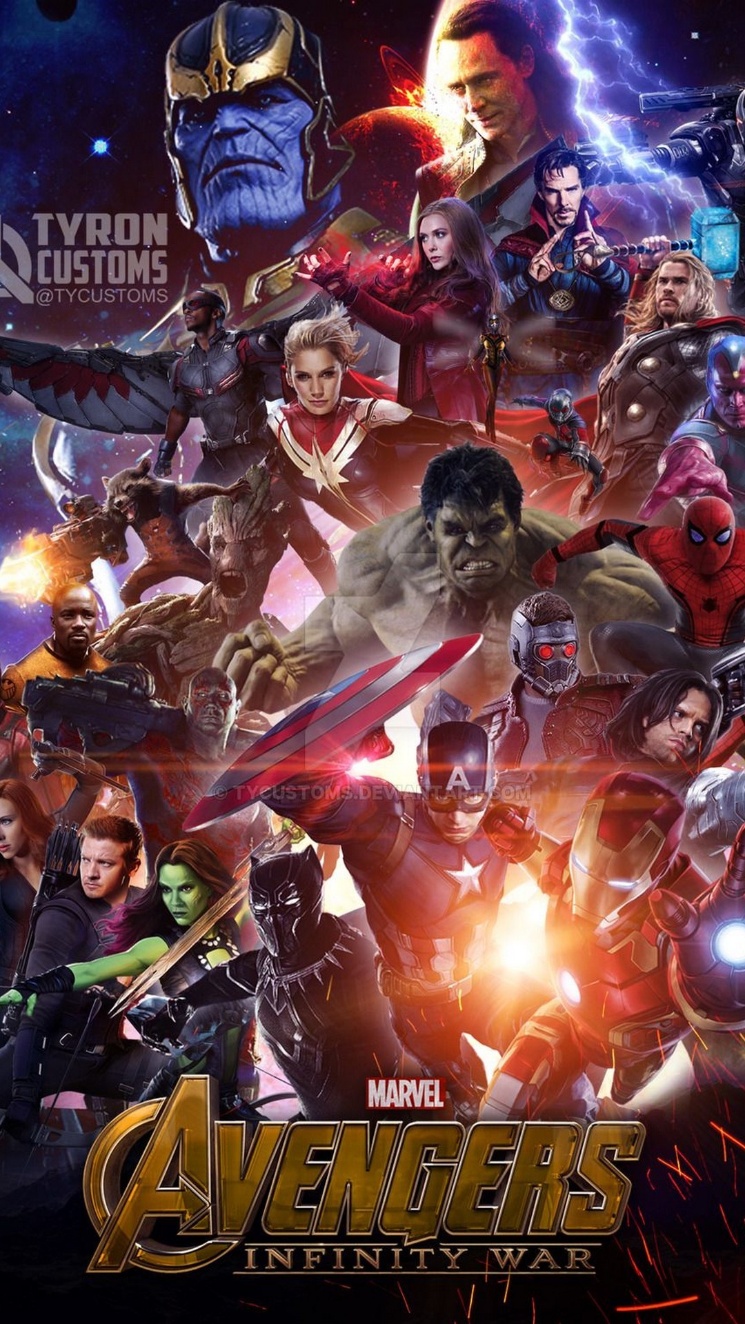 Wallpaper Avengers Infinity War iPhone