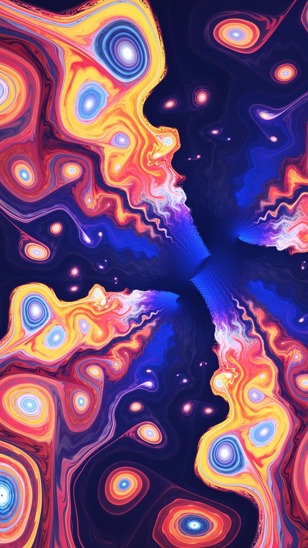 Wallpaper iPhone Psychedelic Art with HD Resolution 1080X1920