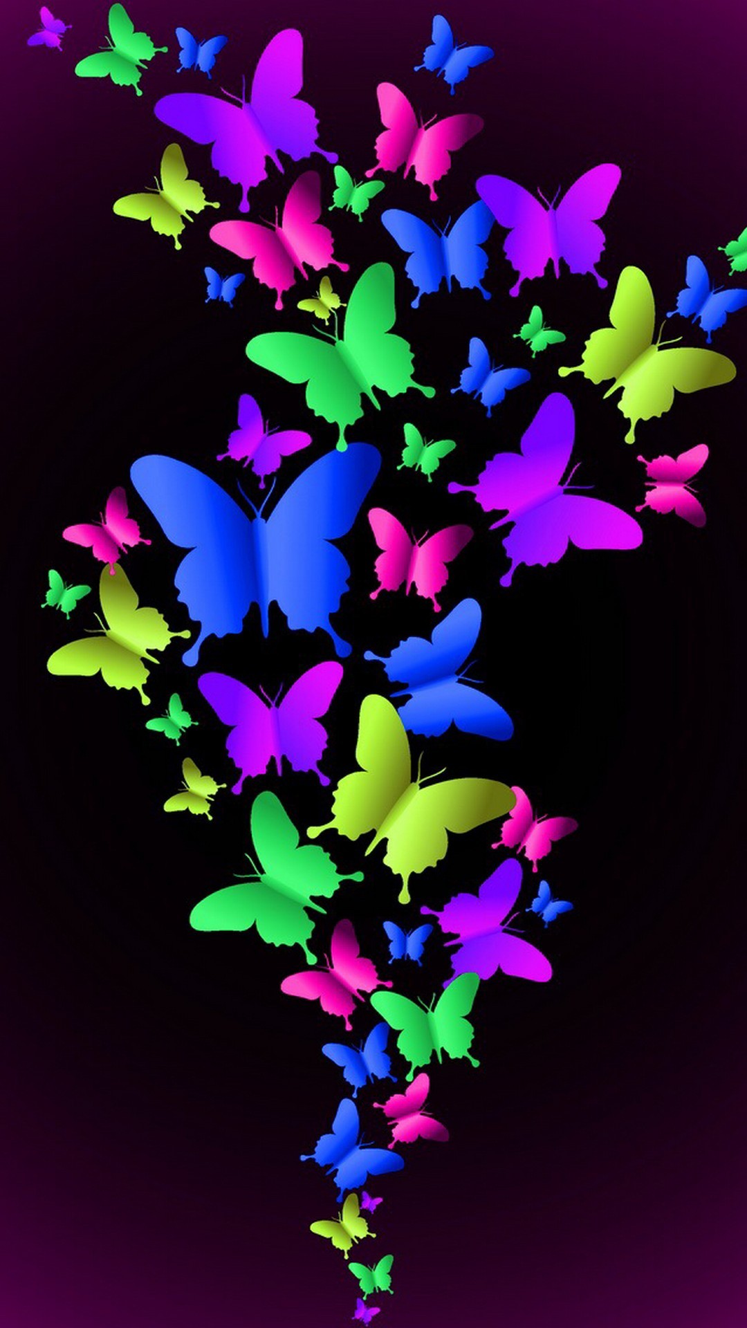 Blue Butterfly iPhone Wallpaper with HD Resolution 1080X1920