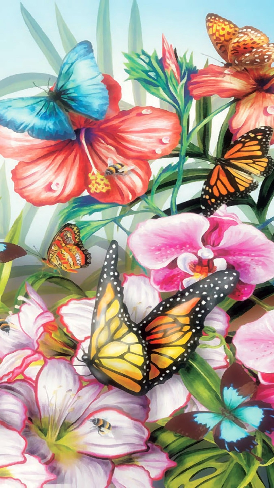 Wallpaper Butterfly Design iPhone resolution 1080x1920