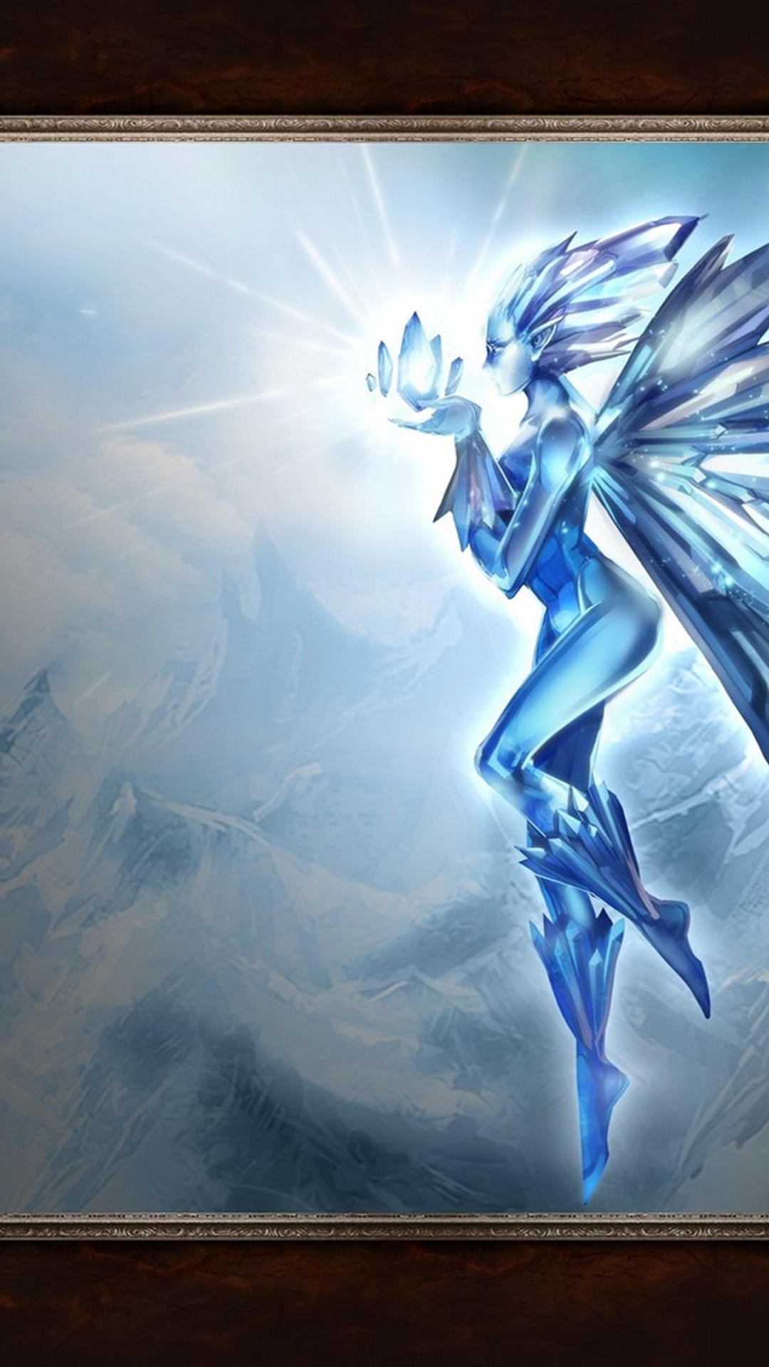 iPhone Wallpaper Ice Phoenix with image resolution 1080x1920 pixel. You can make this wallpaper for your iPhone 5, 6, 7, 8, X backgrounds, Mobile Screensaver, or iPad Lock Screen