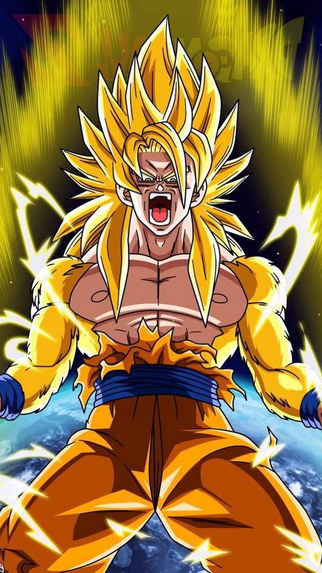 Goku SSJ3 Wallpaper For iPhone with resolution 1080X1920 pixel. You can make this wallpaper for your iPhone 5, 6, 7, 8, X backgrounds, Mobile Screensaver, or iPad Lock Screen