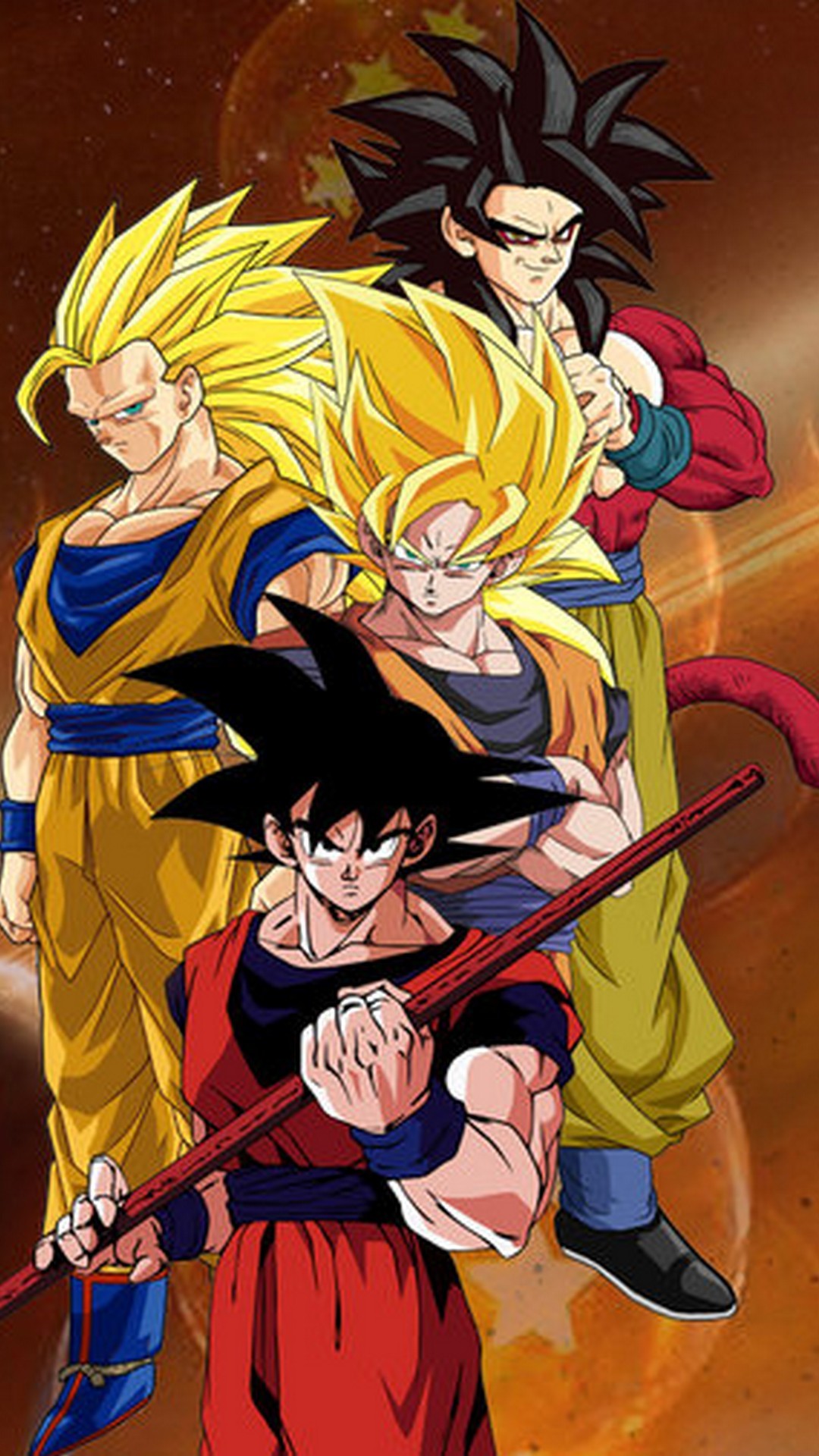 Goku SSJ4 Wallpaper For iPhone with resolution 1080X1920 pixel. You can make this wallpaper for your iPhone 5, 6, 7, 8, X backgrounds, Mobile Screensaver, or iPad Lock Screen