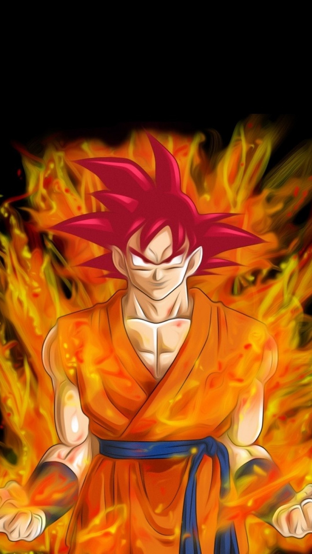 goku super saiyan god wallpaper