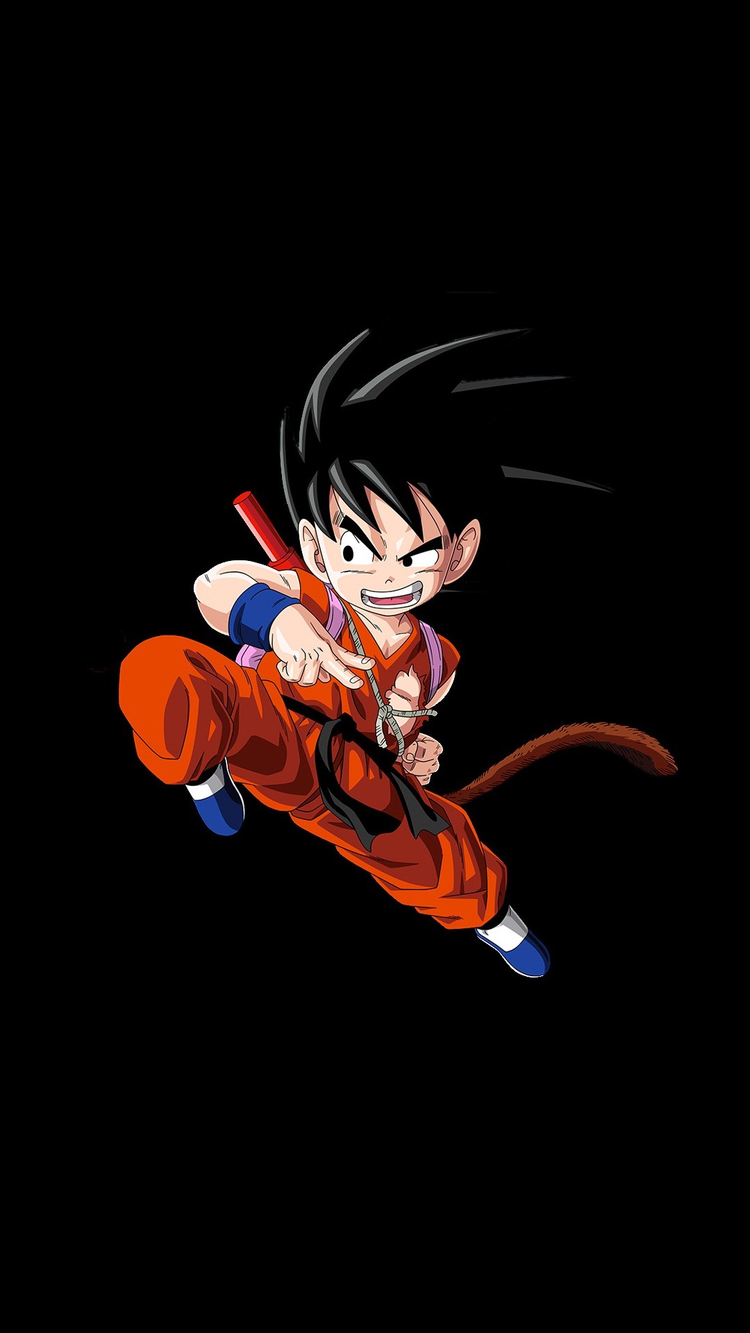 Kid Goku Wallpaper iPhone with image resolution 1080x1920 pixel. You can make this wallpaper for your iPhone 5, 6, 7, 8, X backgrounds, Mobile Screensaver, or iPad Lock Screen