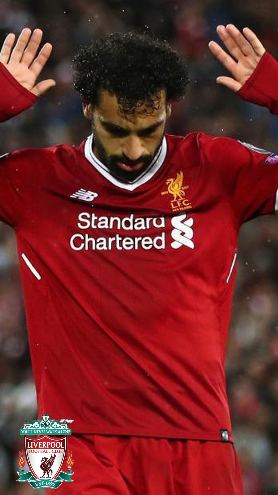Liverpool Mohamed Salah iPhone Wallpaper with resolution 1080X1920 pixel. You can make this wallpaper for your iPhone 5, 6, 7, 8, X backgrounds, Mobile Screensaver, or iPad Lock Screen