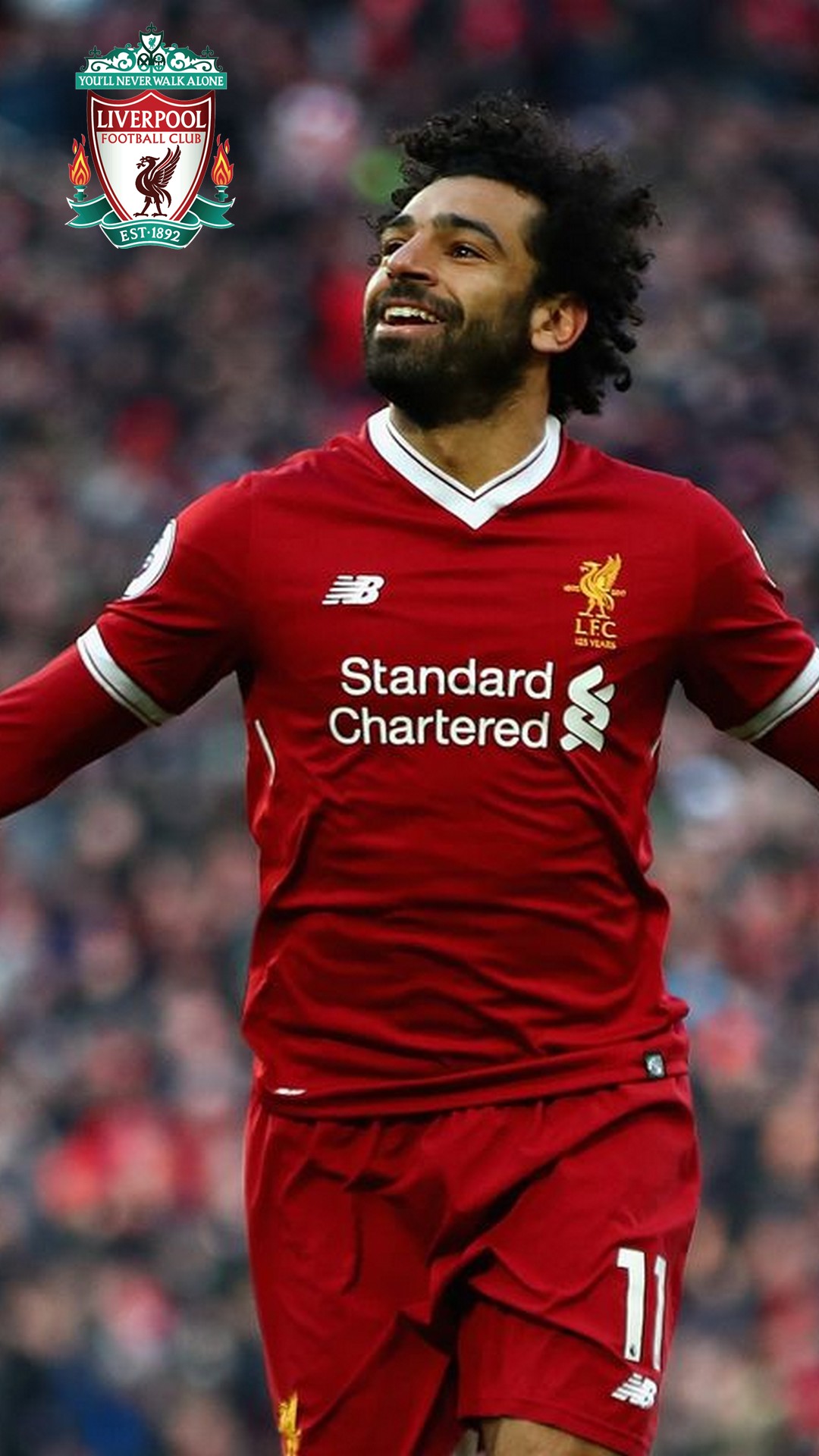 Mohamed Salah Wallpaper For iPhone with resolution 1080X1920 pixel. You can make this wallpaper for your iPhone 5, 6, 7, 8, X backgrounds, Mobile Screensaver, or iPad Lock Screen