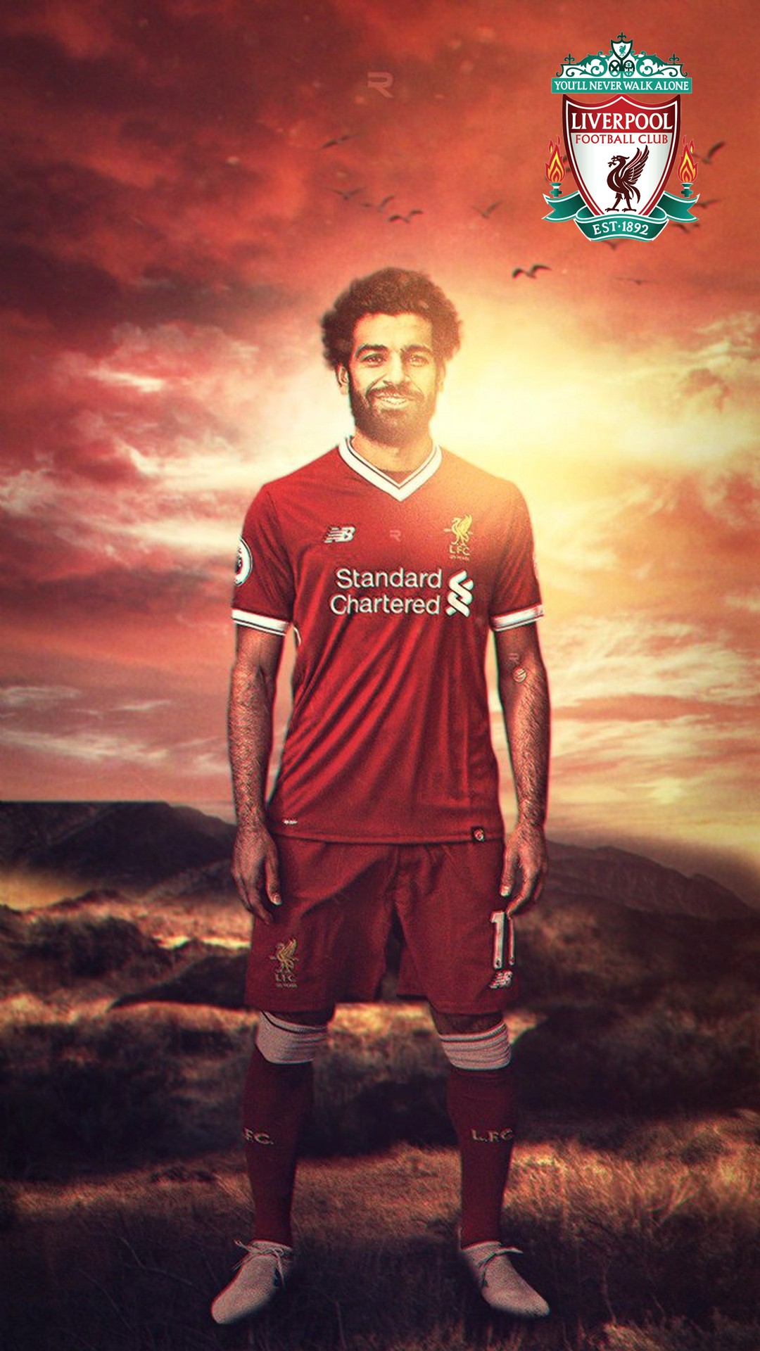 Salah Liverpool Wallpaper iPhone with resolution 1080X1920 pixel. You can make this wallpaper for your iPhone 5, 6, 7, 8, X backgrounds, Mobile Screensaver, or iPad Lock Screen