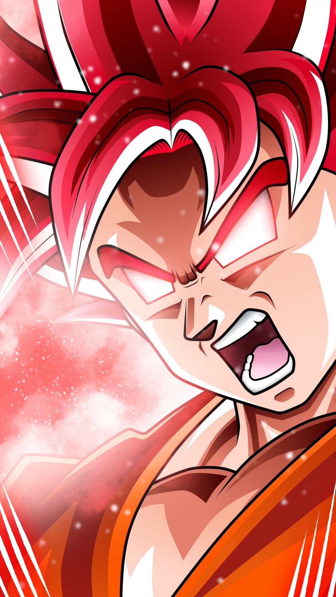 Wallpaper Goku Super Saiyan God Iphone