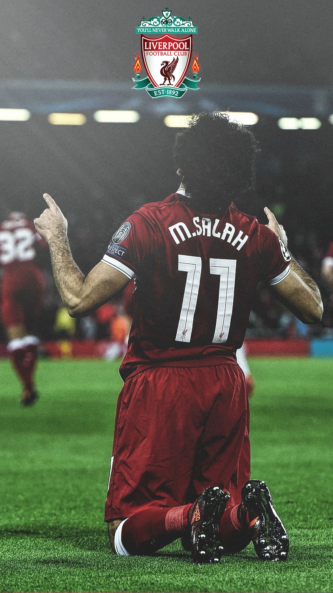 iPhone X Wallpaper Liverpool Mohamed Salah with image resolution 1080x1920 pixel. You can make this wallpaper for your iPhone 5, 6, 7, 8, X backgrounds, Mobile Screensaver, or iPad Lock Screen