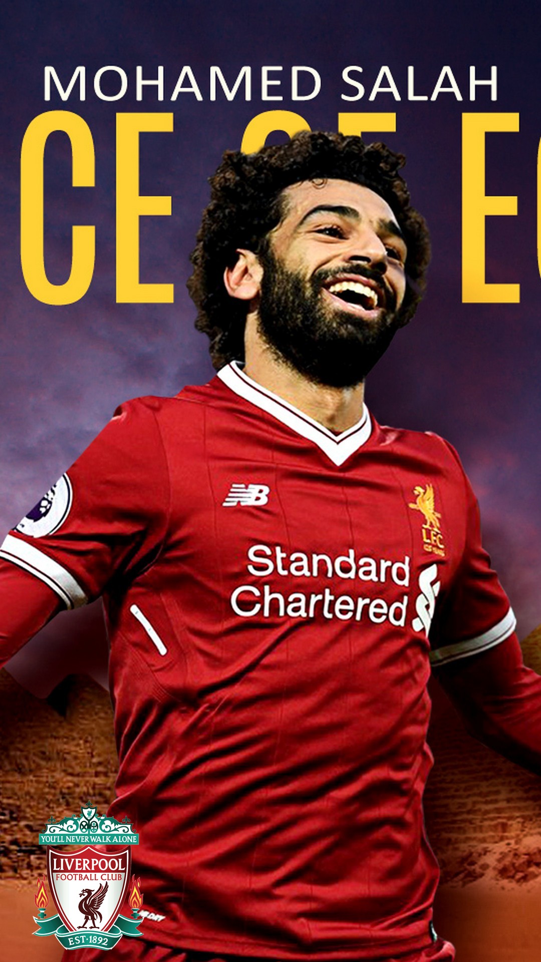 iPhone X Wallpaper Mohamed Salah Liverpool with image resolution 1080x1920 pixel. You can make this wallpaper for your iPhone 5, 6, 7, 8, X backgrounds, Mobile Screensaver, or iPad Lock Screen