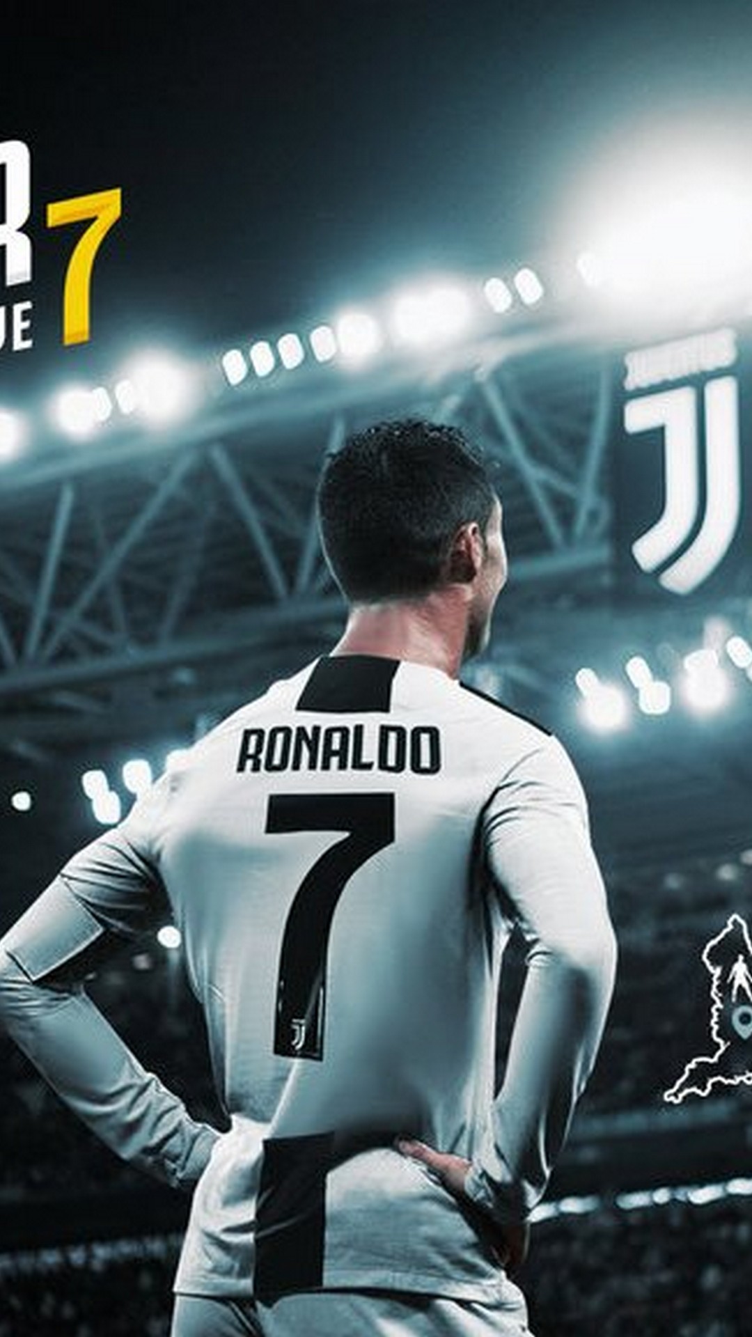 CR7 Juventus iPhone Wallpaper with resolution 1080X1920 pixel. You can make this wallpaper for your iPhone 5, 6, 7, 8, X backgrounds, Mobile Screensaver, or iPad Lock Screen