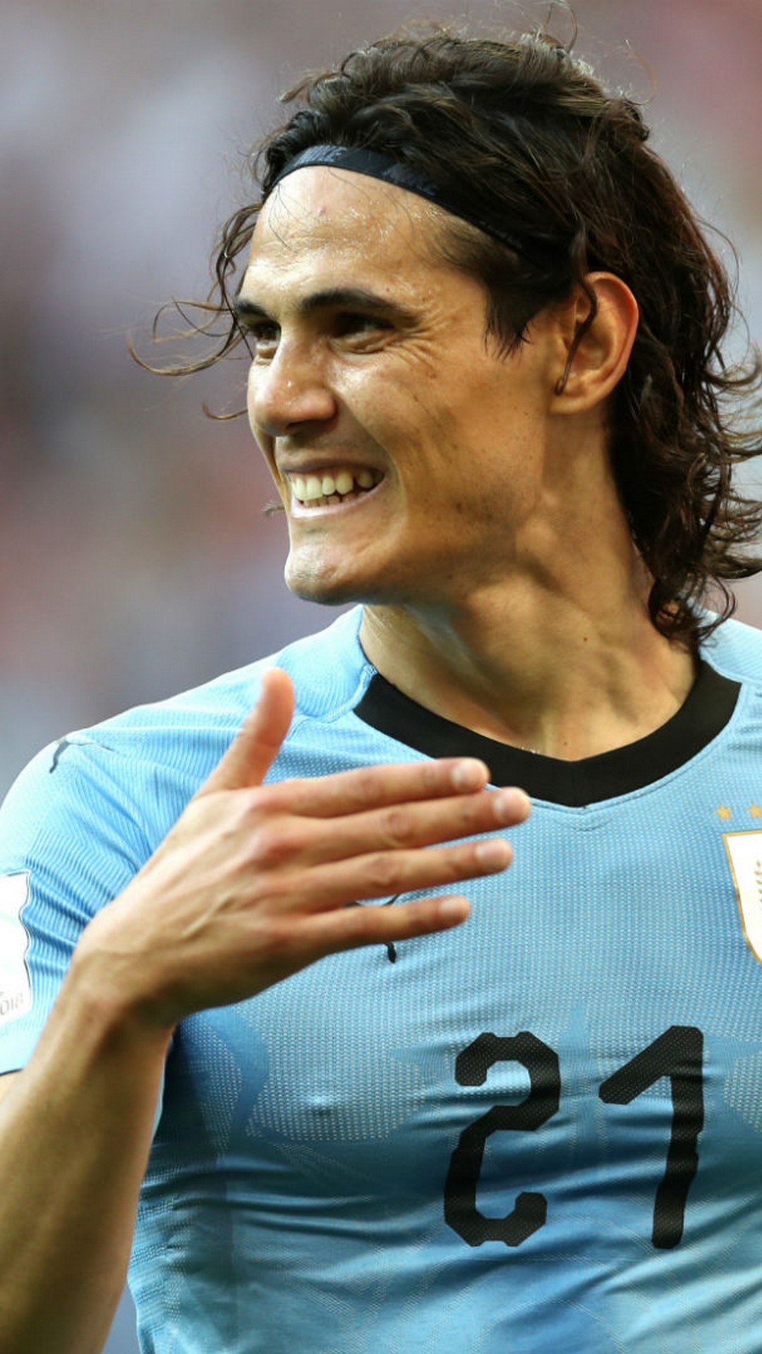 Edinson Cavani Uruguay iPhone Wallpaper with resolution 1080X1920 pixel. You can make this wallpaper for your iPhone 5, 6, 7, 8, X backgrounds, Mobile Screensaver, or iPad Lock Screen