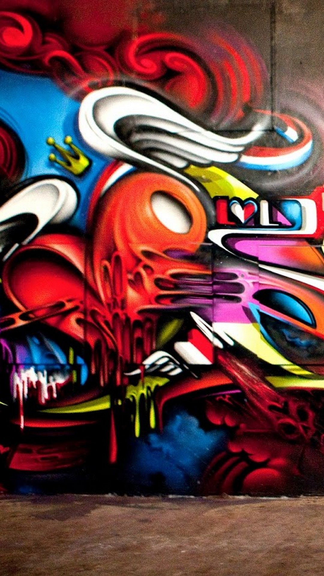 Graffiti Art iPhone Wallpaper with image resolution 1080x1920 pixel. You can make this wallpaper for your iPhone 5, 6, 7, 8, X backgrounds, Mobile Screensaver, or iPad Lock Screen