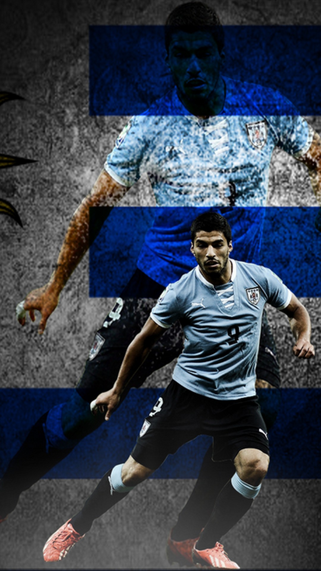 Luis Suarez Uruguay iPhone Wallpaper with resolution 1080X1920 pixel. You can make this wallpaper for your iPhone 5, 6, 7, 8, X backgrounds, Mobile Screensaver, or iPad Lock Screen