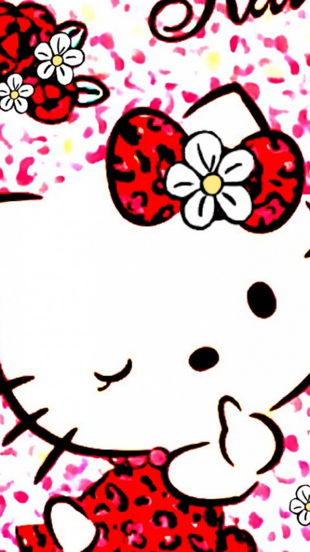 Wallpaper Hello Kitty Images iPhone with image resolution 1080x1920 pixel. You can make this wallpaper for your iPhone 5, 6, 7, 8, X backgrounds, Mobile Screensaver, or iPad Lock Screen