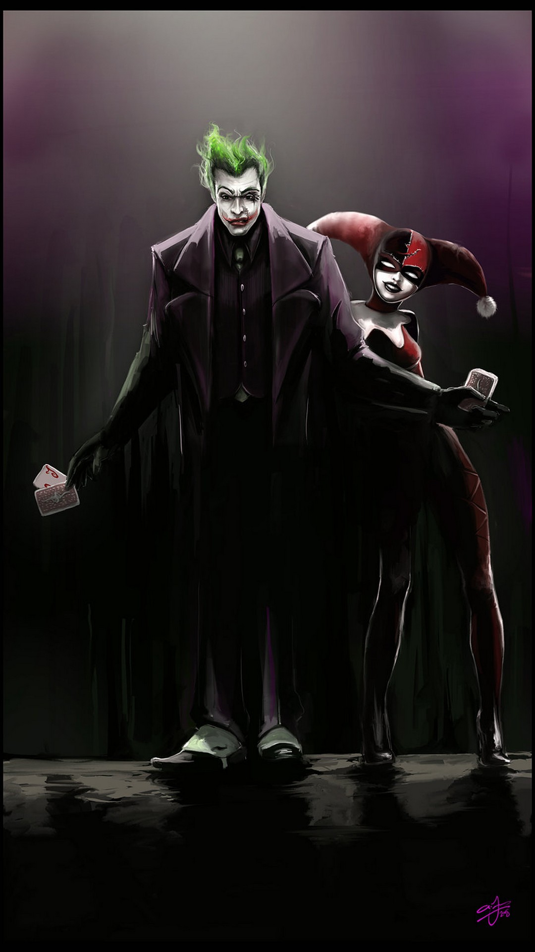 Wallpaper Joker And Harley Iphone 21 3d Iphone Wallpaper