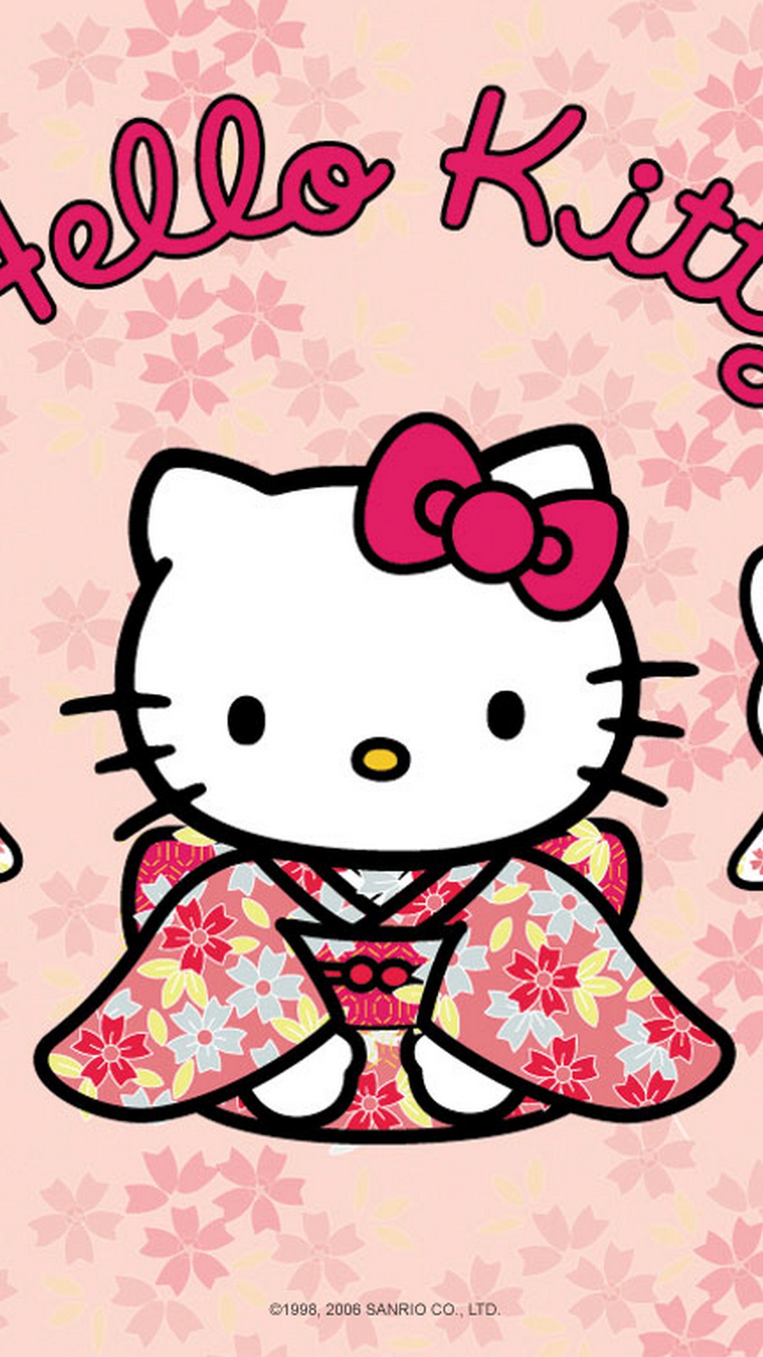Wallpaper iPhone Hello Kitty Characters with image resolution 1080x1920 pixel. You can make this wallpaper for your iPhone 5, 6, 7, 8, X backgrounds, Mobile Screensaver, or iPad Lock Screen