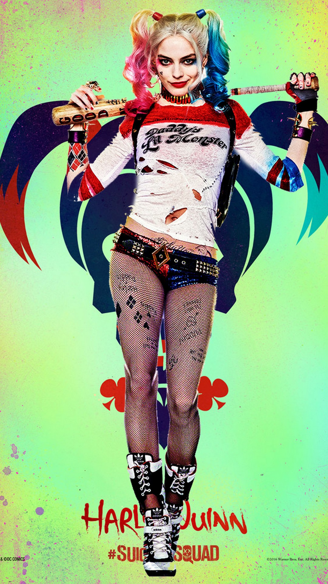 iPhone Wallpaper Harley Quinn Movie with image resolution 1080x1920 pixel. You can make this wallpaper for your iPhone 5, 6, 7, 8, X backgrounds, Mobile Screensaver, or iPad Lock Screen