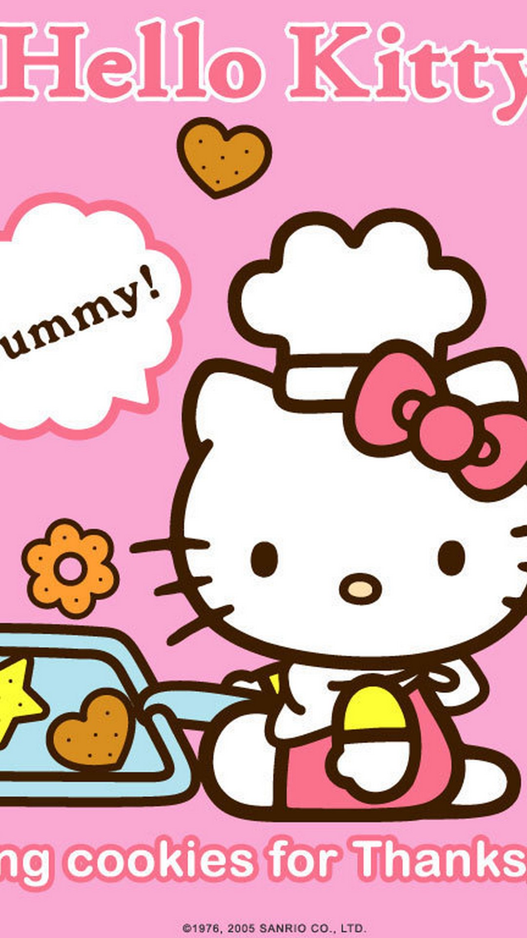 iPhone Wallpaper Hello Kitty Pictures with image resolution 1080x1920 pixel. You can make this wallpaper for your iPhone 5, 6, 7, 8, X backgrounds, Mobile Screensaver, or iPad Lock Screen