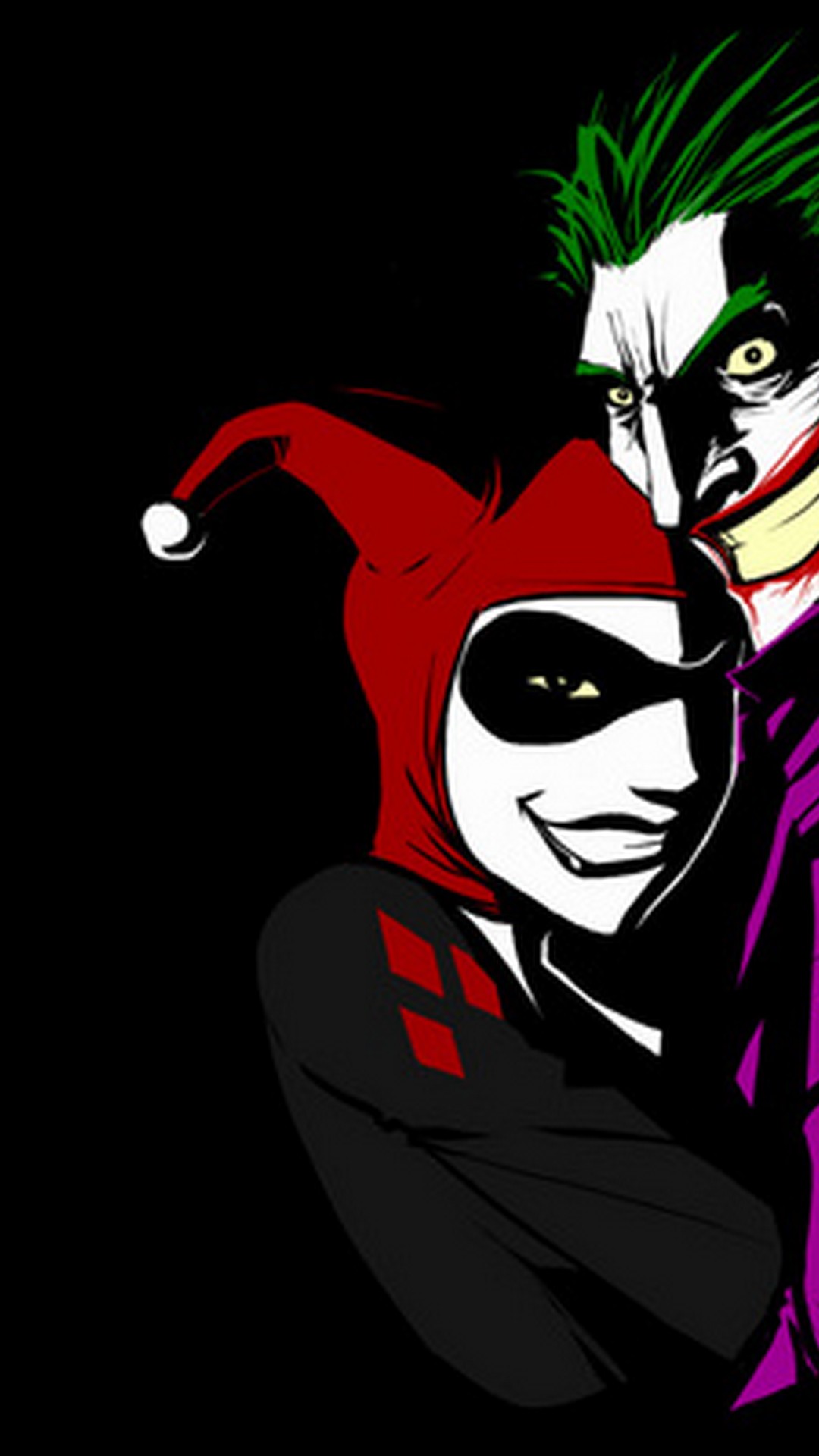 iPhone Wallpaper Joker And Harley with image resolution 1080x1920 pixel. You can make this wallpaper for your iPhone 5, 6, 7, 8, X backgrounds, Mobile Screensaver, or iPad Lock Screen