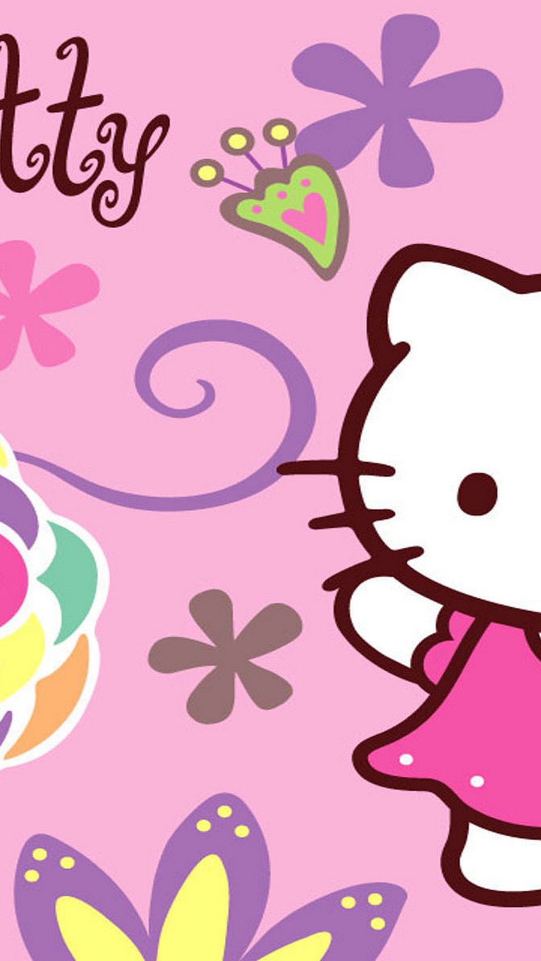 iPhone X Wallpaper Hello Kitty Pictures with resolution 1080X1920 pixel. You can make this wallpaper for your iPhone 5, 6, 7, 8, X backgrounds, Mobile Screensaver, or iPad Lock Screen