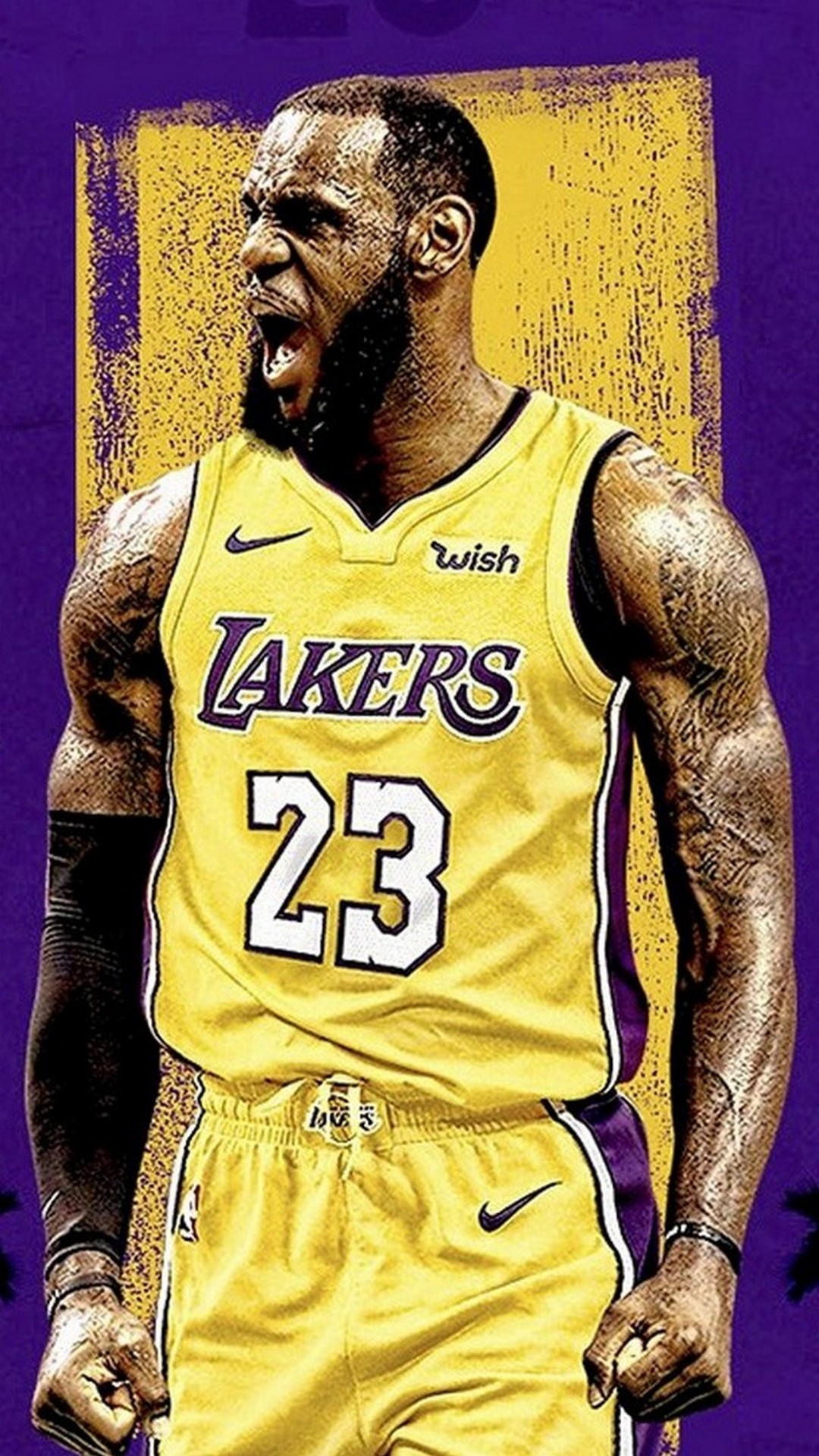 Wallpaper Lebron James Lakers iPhone