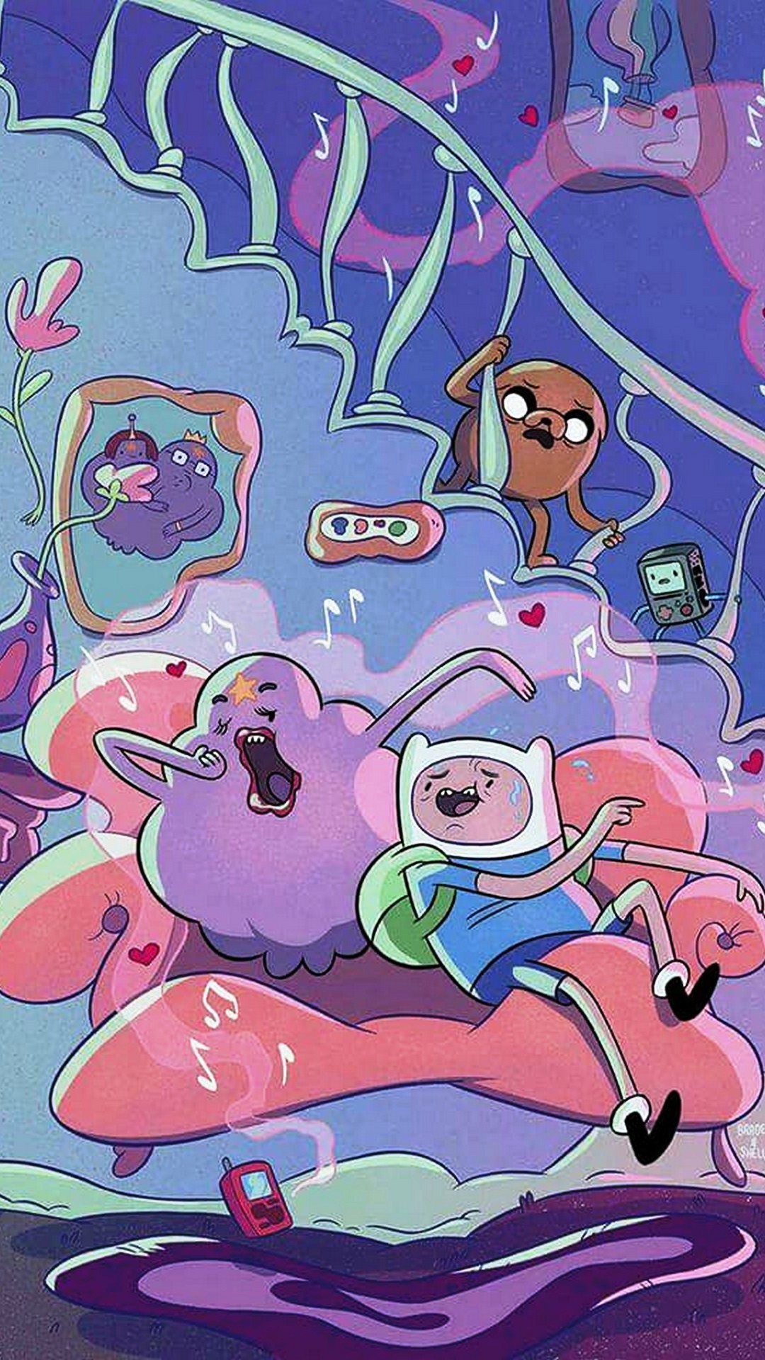 Adventure Time iPhone Wallpaper With high-resolution 1080X1920 pixel. You can use this wallpaper for your iPhone 5, 6, 7, 8, X backgrounds, Mobile Screensaver, or iPad Lock Screen