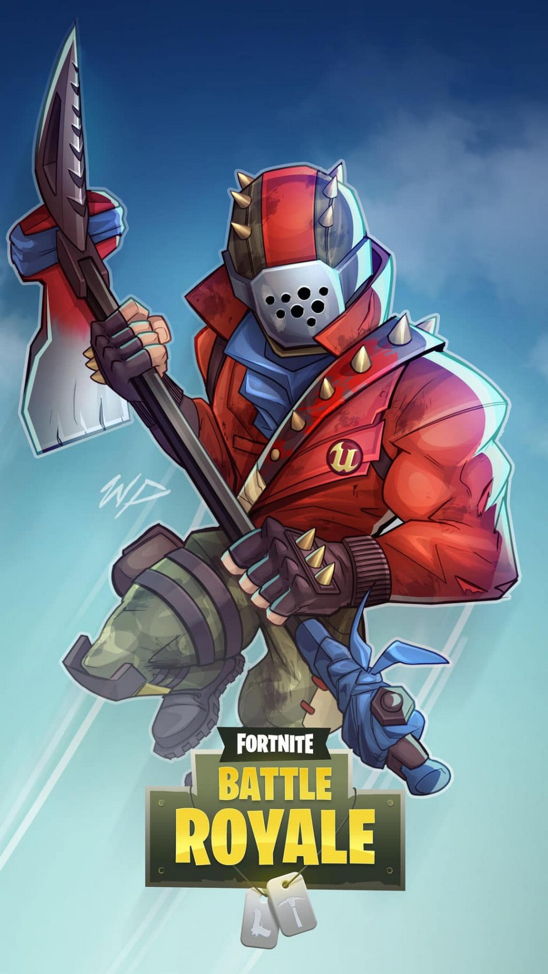 Fortnite Wallpaper for iPhone with high-resolution 1080x1920 pixel. You can use this wallpaper for your iPhone 5, 6, 7, 8, X, XS, XR backgrounds, Mobile Screensaver, or iPad Lock Screen