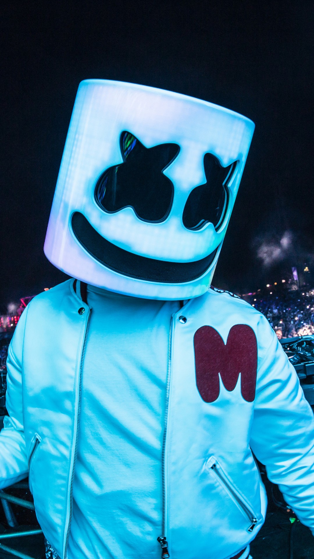 Wallpapers iPhone Marshmello With high-resolution 1080X1920 pixel. You can use this wallpaper for your iPhone 5, 6, 7, 8, X, XS, XR backgrounds, Mobile Screensaver, or iPad Lock Screen