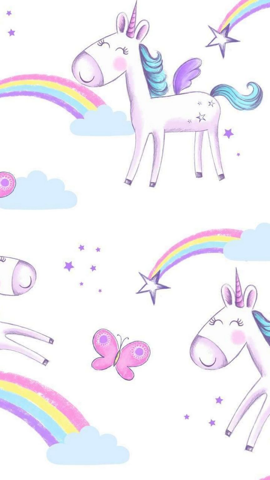 Cute Girly Unicorn iPhone 6 Wallpaper | 2021 3D iPhone Wallpaper