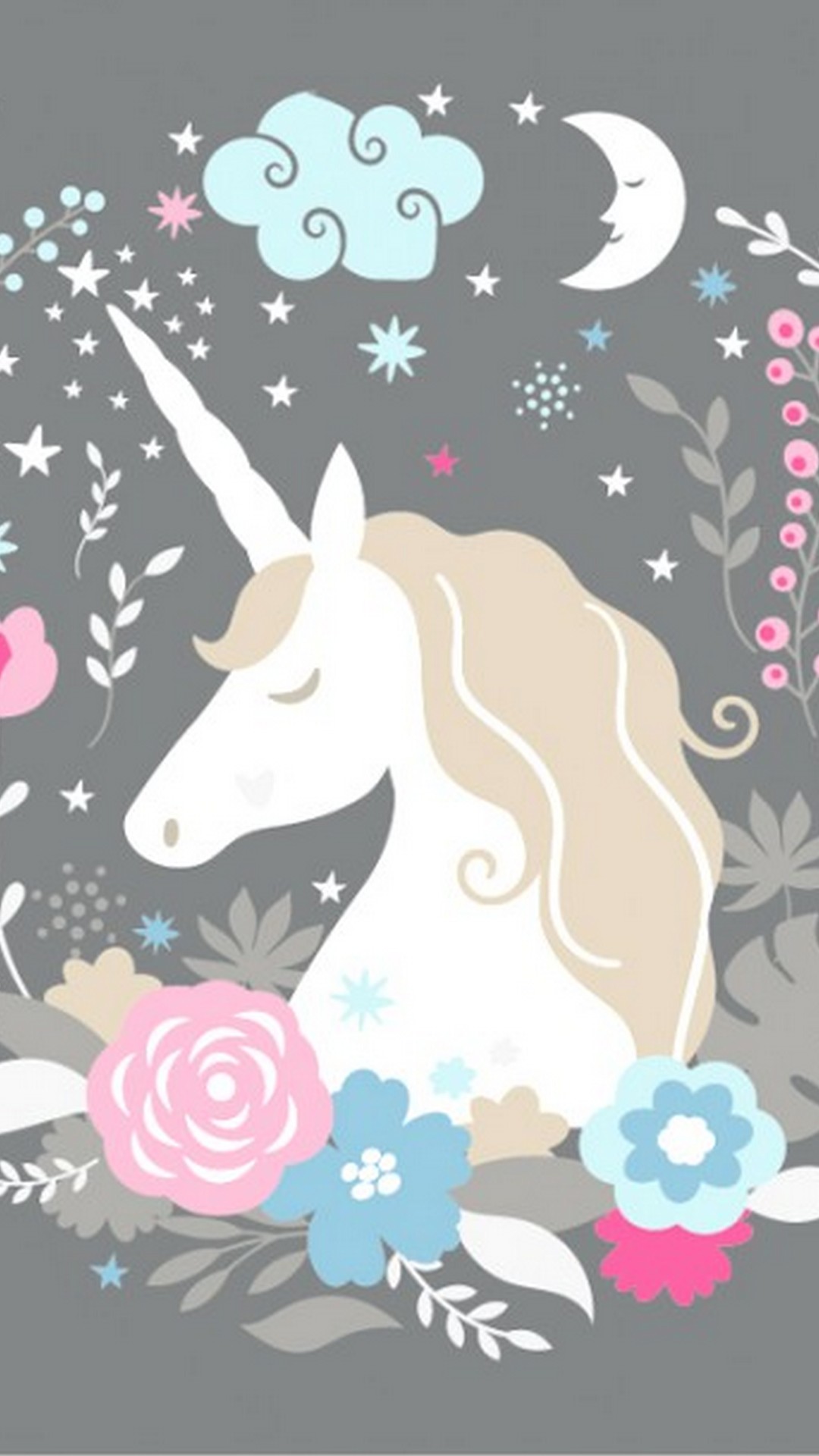 Cute Girly Unicorn iPhone 7 Wallpaper with high-resolution 1080x1920 pixel. You can use this wallpaper for your iPhone 5, 6, 7, 8, X, XS, XR backgrounds, Mobile Screensaver, or iPad Lock Screen