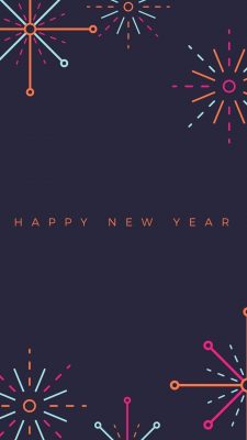 Happy New Year iPhone 8 Wallpaper With high-resolution 1080X1920 pixel. You can use this wallpaper for your iPhone 5, 6, 7, 8, X, XS, XR backgrounds, Mobile Screensaver, or iPad Lock Screen