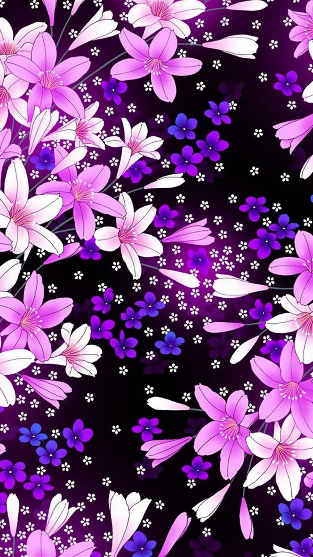 Wallpaper Flowers Purple iPhone With high-resolution 1080X1920 pixel. You can use this wallpaper for your iPhone 5, 6, 7, 8, X, XS, XR backgrounds, Mobile Screensaver, or iPad Lock Screen