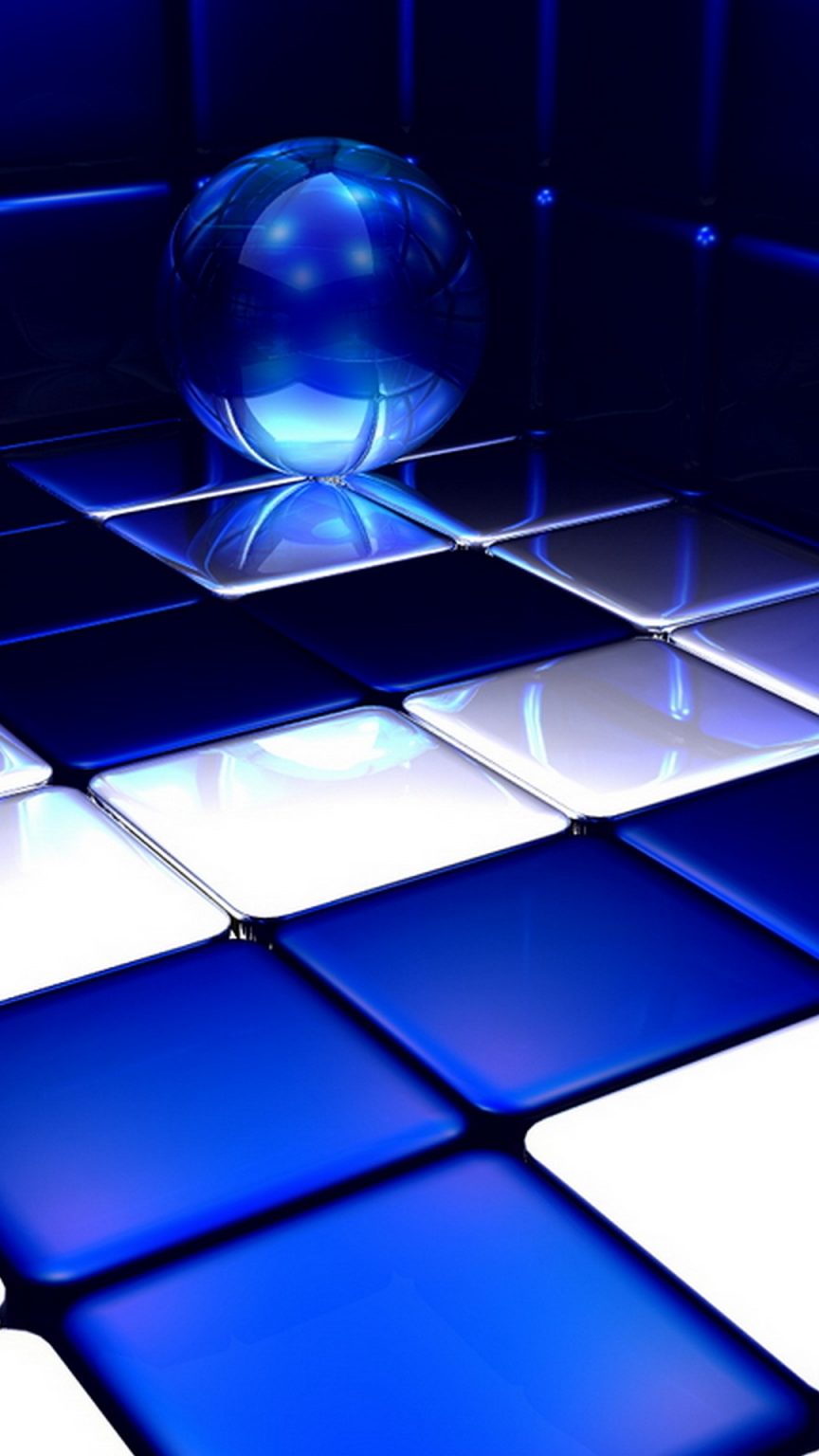 Cool Blue Wallpaper iPhone 3D iPhone Wallpaper 2024